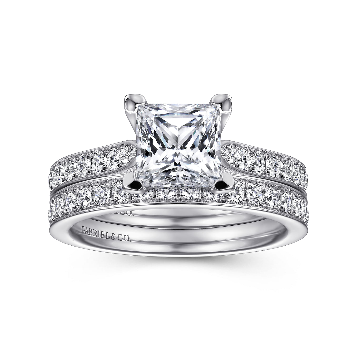 Merritt - Platinum Princess Cut Diamond Engagement Ring - 0.3 ct - Shot 4