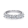 Fancy Wedding Ring in 14k White Gold with Round Natural Diamond at Gabriel & Co.