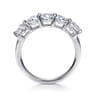 Fancy Wedding Ring in 14k White Gold with Round Natural Diamond at Gabriel & Co.