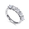 Fancy Wedding Ring in 14k White Gold with Round Natural Diamond at Gabriel & Co.