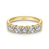 Fancy Wedding Ring in 14k Yellow Gold with Round Natural Diamond at Gabriel & Co.