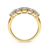Fancy Wedding Ring in 14k Yellow Gold with Round Natural Diamond at Gabriel & Co.