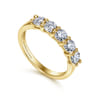 Fancy Wedding Ring in 14k Yellow Gold with Round Natural Diamond at Gabriel & Co.