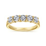 Fancy Wedding Ring in 14k Yellow Gold with Round Natural Diamond at Gabriel & Co.