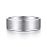 Michael - 14K White Gold 7mm - Men's Wedding Band in Satin Finish