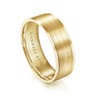 Michael - 14K Yellow Gold 7mm - Men's Wedding Band in Satin Finish