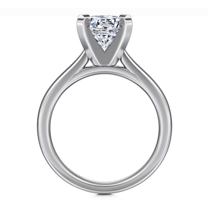 Michelle - 14K White Gold Round Diamond Engagement Ring