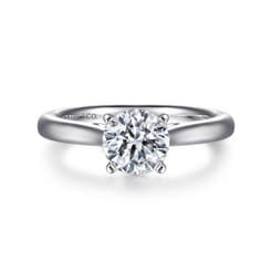 Michelle - 14K White Gold Round Diamond Engagement Ring