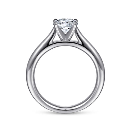 Michelle - 14K White Gold Round Diamond Engagement Ring