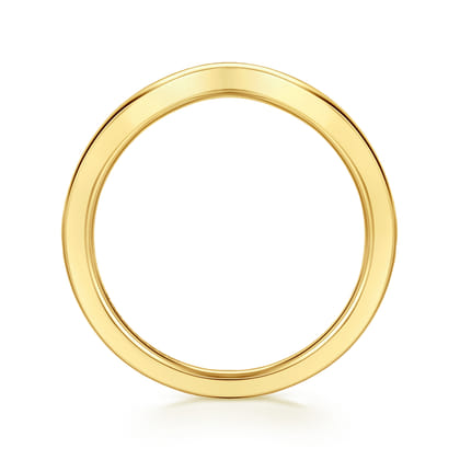 Mildred - Curved 14K Yellow Gold Anniversary Band