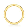Curved Wedding Ring in 14k Yellow Gold with   at Gabriel & Co.