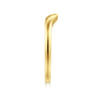 Curved Wedding Ring in 14k Yellow Gold with   at Gabriel & Co.