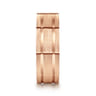 Milo - 14K Rose Gold 8mm Mens Wedding Band in Satin Finish