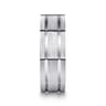 Milo - 14K White Gold 8mm - Carved Men's Wedding Band in Satin Finish