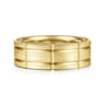 Milo - 14K Yellow Gold 8mm Mens Wedding Band in Satin Finish