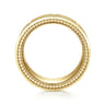 Milo - 14K Yellow Gold 8mm Mens Wedding Band in Satin Finish