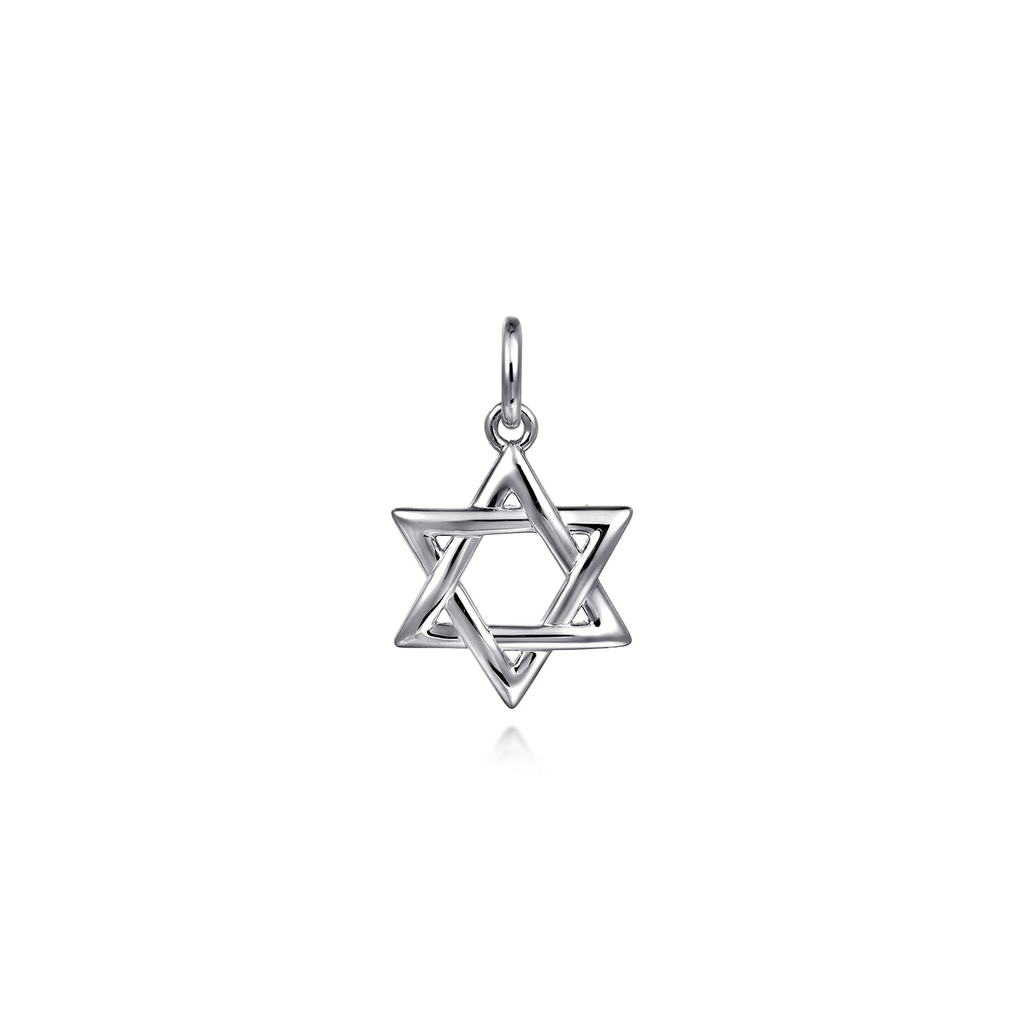 Mini Star of David Pendant 925 Sterling Silver - Shot 1