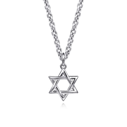 Mini Star of David Pendant 925 Sterling Silver
