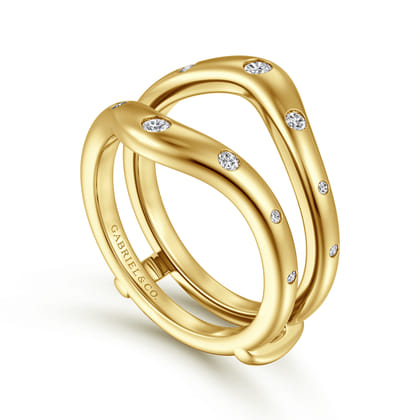 Miralyn - 14K Yellow Gold Diamond Ring Enhancer