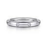 Eternity Band Wedding Ring in 14k White Gold with Round Natural Diamond at Gabriel & Co.