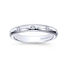 Eternity Band Wedding Ring in 14k White Gold with Round Natural Diamond at Gabriel & Co.