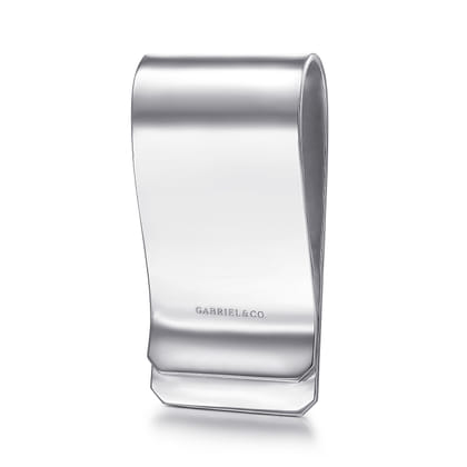 Money Clip Twisted Rope Trim 925 Sterling Silver