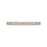 Straight Wedding Ring in 14k Rose Gold with Round Natural Diamond at Gabriel & Co.