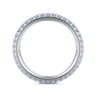 Eternity Band Wedding Ring in 14k White Gold with Round Natural Diamond at Gabriel & Co.