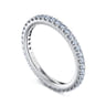 Eternity Band Wedding Ring in 14k White Gold with Round Natural Diamond at Gabriel & Co.