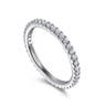 Eternity Band Wedding Ring in 14k White Gold with Round Natural Diamond at Gabriel & Co.