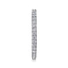 Eternity Band Wedding Ring in 14k White Gold with Round Natural Diamond at Gabriel & Co.