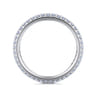 Eternity Band Wedding Ring in 14k White Gold with Round Natural Diamond at Gabriel & Co.