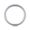 Eternity Band Wedding Ring in 14k White Gold with Round Natural Diamond at Gabriel & Co.