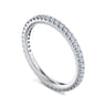 Eternity Band Wedding Ring in 14k White Gold with Round Natural Diamond at Gabriel & Co.