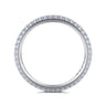 Eternity Band Wedding Ring in 14k White Gold with Round Natural Diamond at Gabriel & Co.