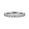 Eternity Band Wedding Ring in 14k White Gold with Round Natural Diamond at Gabriel & Co.