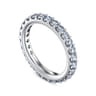 Eternity Band Wedding Ring in 14k White Gold with Round Natural Diamond at Gabriel & Co.