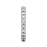 Eternity Band Wedding Ring in 14k White Gold with Round Natural Diamond at Gabriel & Co.