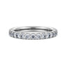 Eternity Band Wedding Ring in 14k White Gold with Round Natural Diamond at Gabriel & Co.