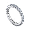 Eternity Band Wedding Ring in 14k White Gold with Round Natural Diamond at Gabriel & Co.