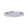 Eternity Band Wedding Ring in 14k White Gold with Round Natural Diamond at Gabriel & Co.