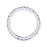 Eternity Band Wedding Ring in 14k White Gold with Round Natural Diamond at Gabriel & Co.