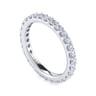 Eternity Band Wedding Ring in 14k White Gold with Round Natural Diamond at Gabriel & Co.