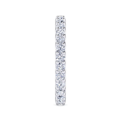 Montreal - 14K White Gold French Pave Set Diamond Eternity Band