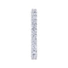Eternity Band Wedding Ring in 14k White Gold with Round Natural Diamond at Gabriel & Co.
