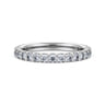 Eternity Band Wedding Ring in 14k White Gold with Round Natural Diamond at Gabriel & Co.