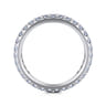 Eternity Band Wedding Ring in 14k White Gold with Round Natural Diamond at Gabriel & Co.