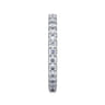 Eternity Band Wedding Ring in 14k White Gold with Round Natural Diamond at Gabriel & Co.