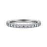 Eternity Band Wedding Ring in 14k White Gold with Round Natural Diamond at Gabriel & Co.