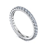 Eternity Band Wedding Ring in 14k White Gold with Round Natural Diamond at Gabriel & Co.